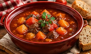 Illustrative serving of Gulyás